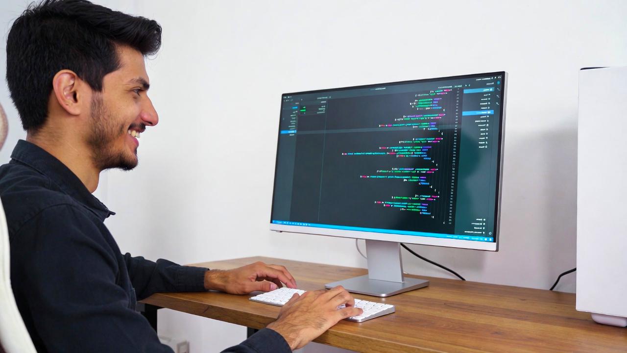 等幅フォントを比較表示したコードエディタ画面