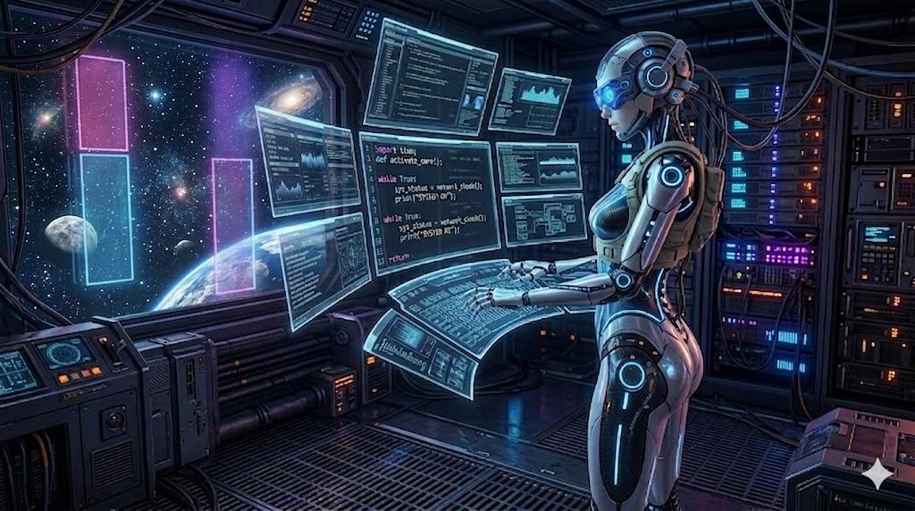 APIキーがコードに誤って含まれる危険性を示す開発画面のイメージ