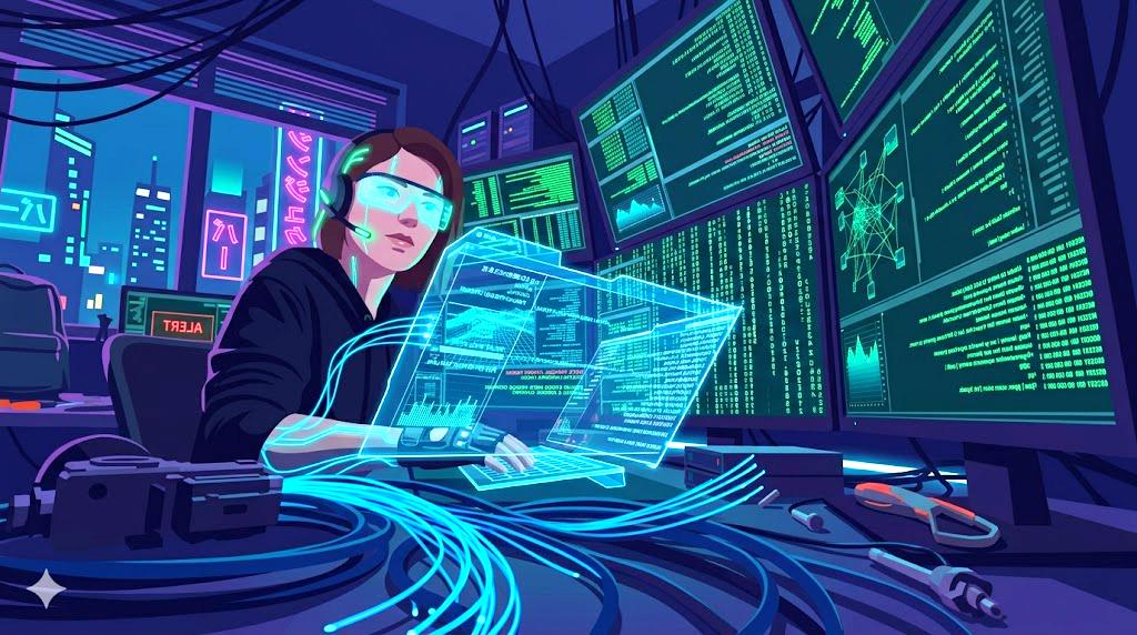 Rubyの柔軟性と進化を象徴する抽象的な全体イメージ