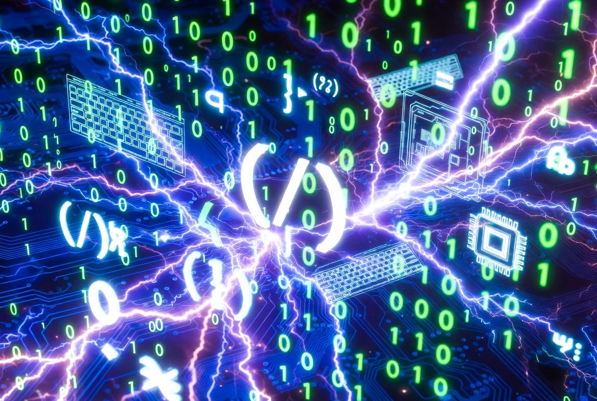 UUID v4の衝突確率が極めて低いことを示す抽象的な図