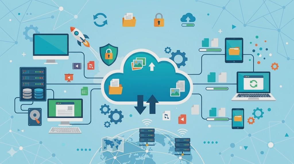 マイクロサービスと分散システムの構造を示すアーキテクチャ図のイメージ