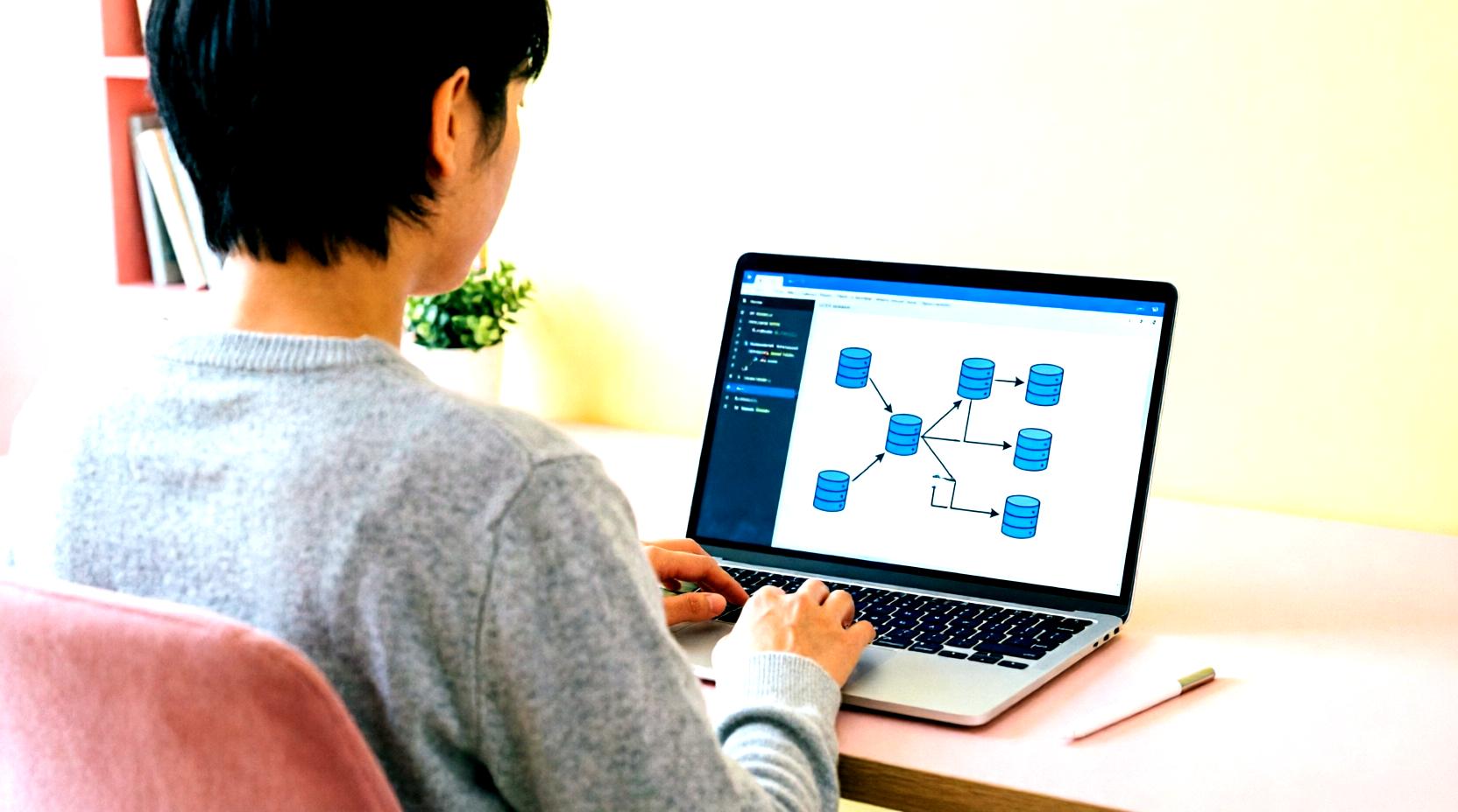 SQLiteの仕組みと軽量データベース構造を示す図解