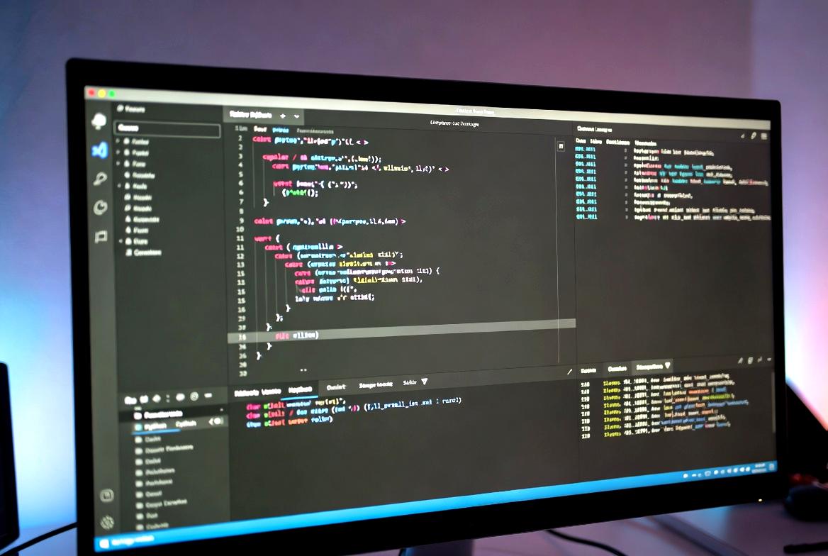軽量ノートPCで快適にプログラミングしている人物のイメージ