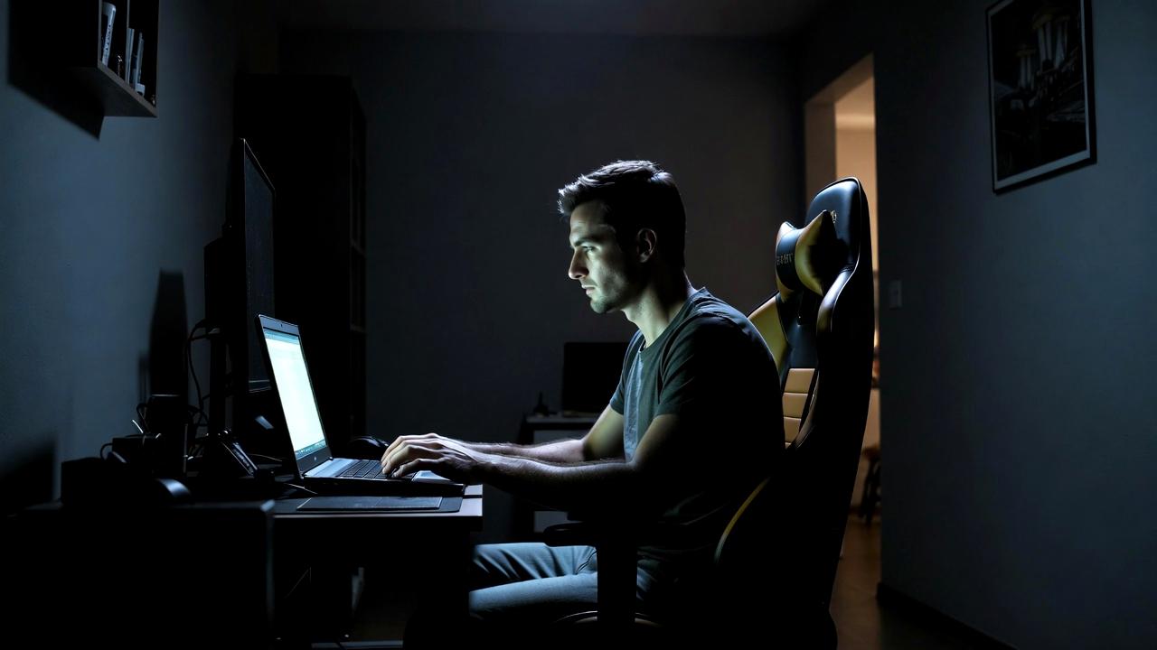 ノートPCからブラウザ経由でクラウド開発環境へ接続する様子