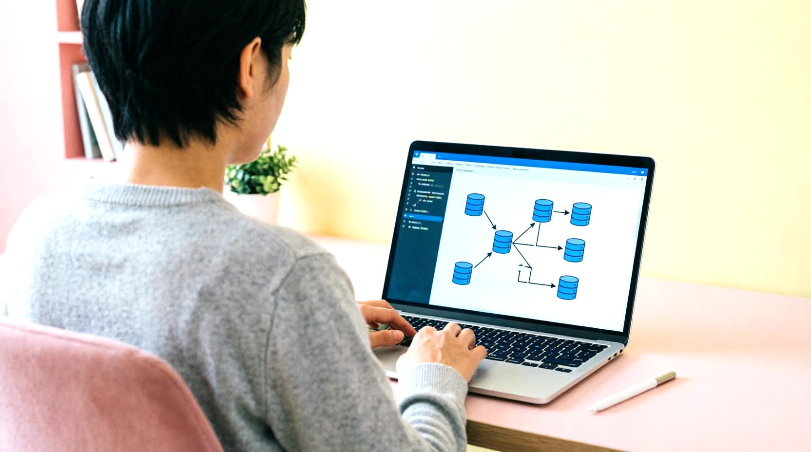 用途別にSQLiteとCSVを選択しているイメージ