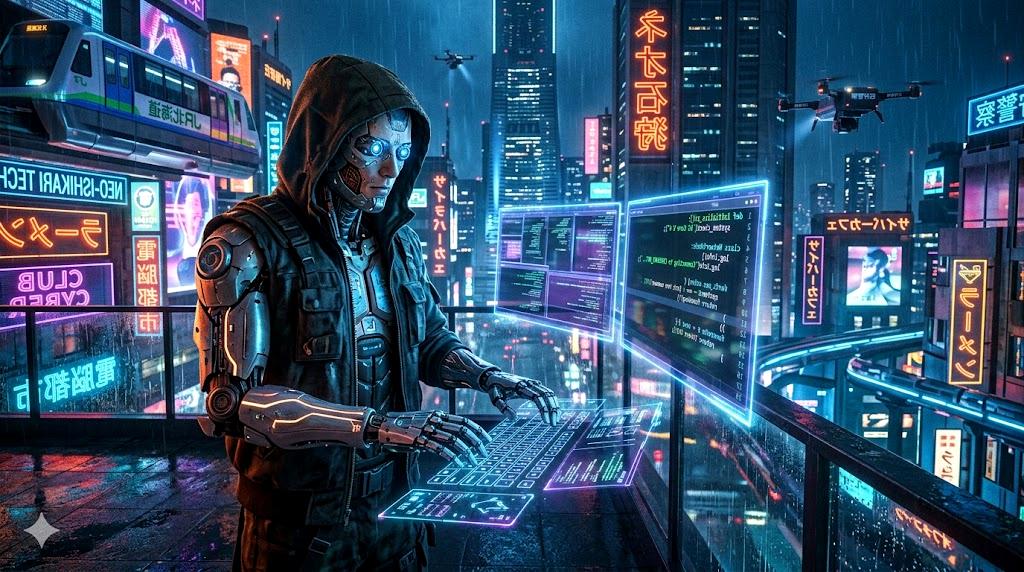 Rubyの設計思想と基本概念を示す抽象的なプログラミングイメージ