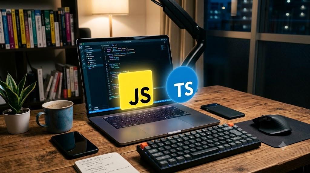 TypeScriptを使うWebアプリが有利な場面を示すイメージ