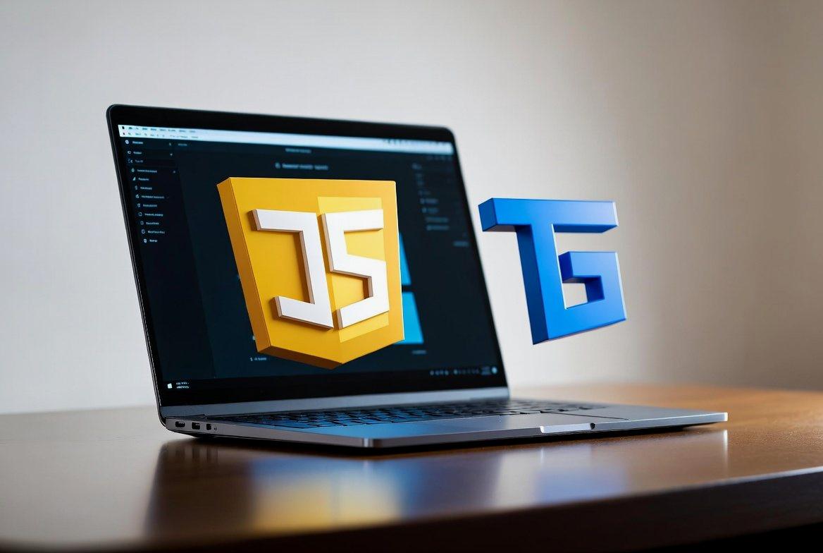 小規模開発におけるTypeScriptとJavaScriptの技術選定を考えるエンジニアのデスク