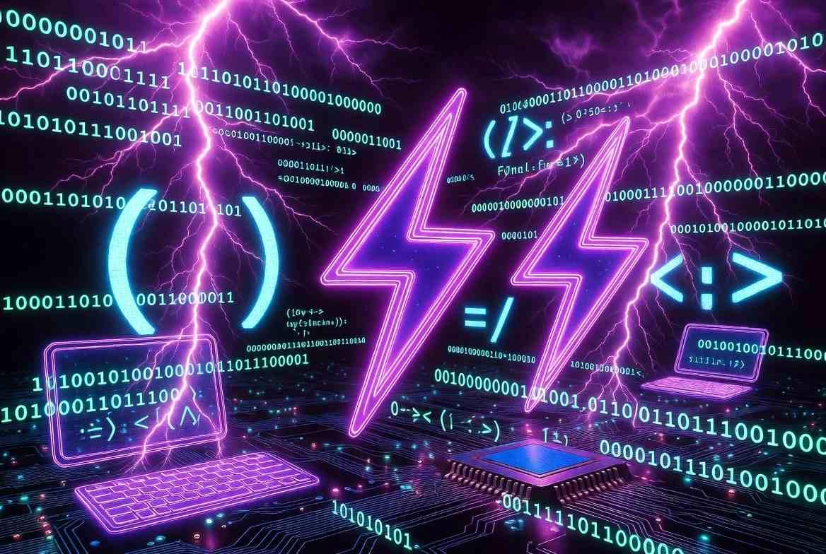 PowerShellのロガー設計とエラー検知を象徴するコンセプトイメージ、構造化ログと警告アイコン