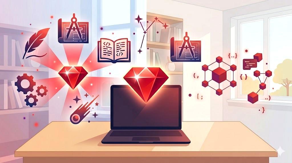 複数のプログラミング技術を活用する開発環境のイメージ