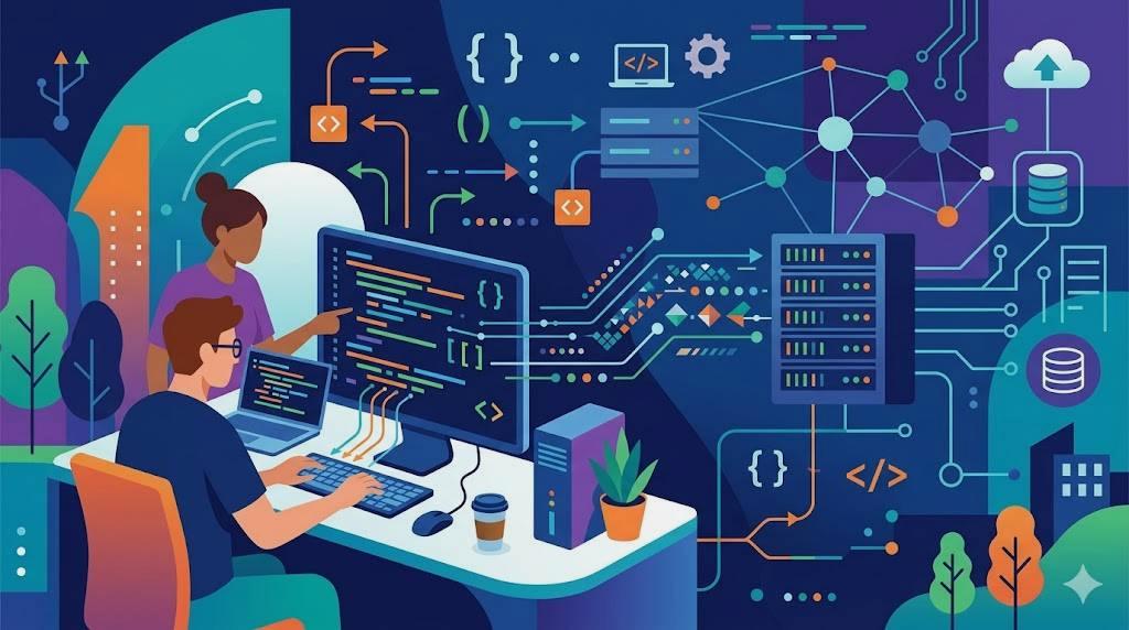 モダンなWeb開発言語としてKotlinが注目される背景を表すイメージ