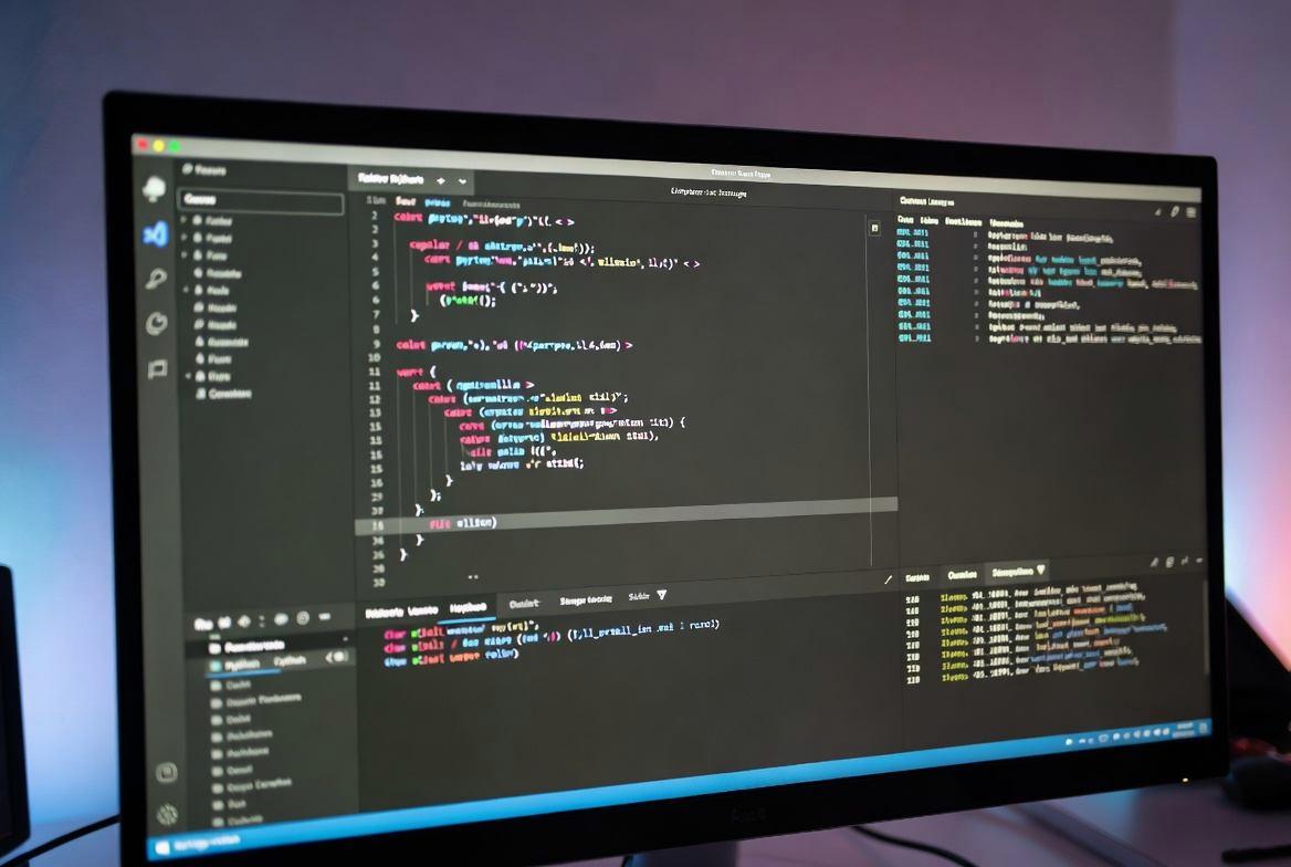 プログラミング学習サイトで次世代スキルを学ぶPC画面
