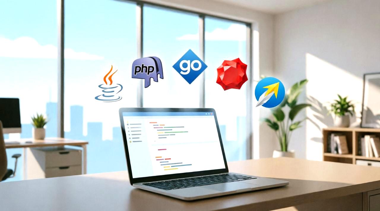 DevOpsパイプラインのフロー図とシェルスクリプトのアイコンが並んだ図解