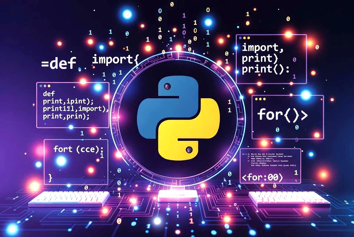 Pythonのクラス概念を示す図。データと処理を一つの設計図にまとめるオブジェクト指向の基礎を表現。