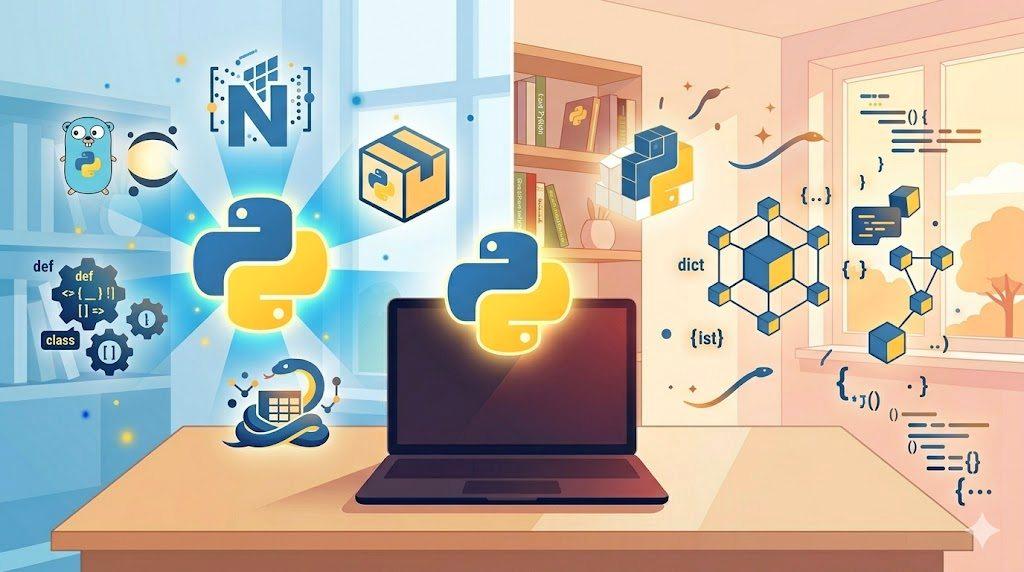 Flaskとactix-webの選択基準を整理する比較イメージ
