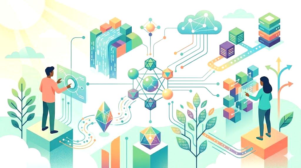C++とC#の将来性を解説する図。AI、クラウド、IoT時代の需要とトレンドを示します。