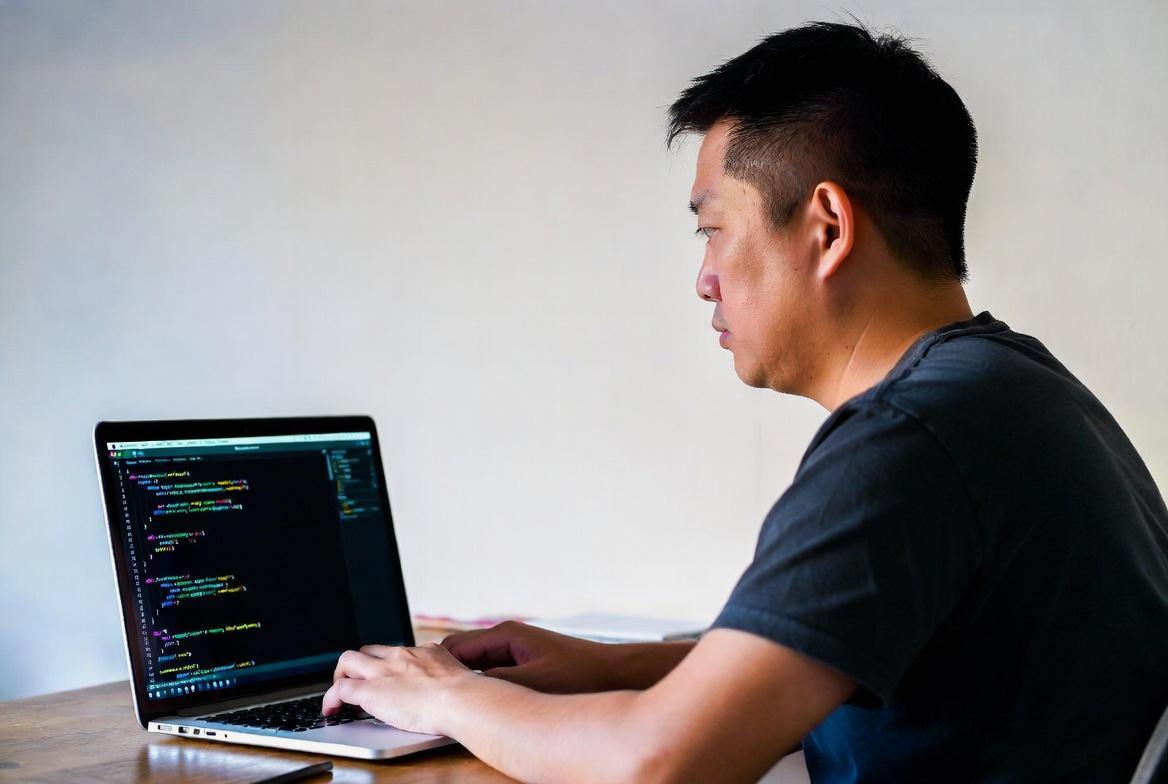 企業のオフィスとPython開発者の求人票が並んだイメージ