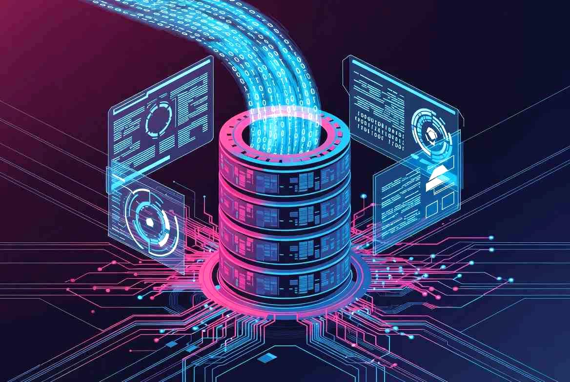 MongoDB、Redis、Neo4j、Cassandraのロゴが並んだデータモデル比較イラスト