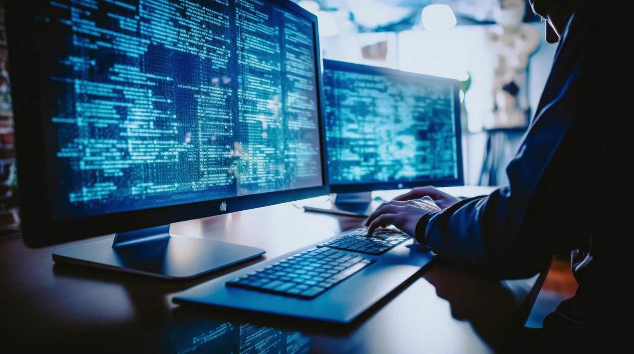 テスト生成マクロが複雑化してデバッグ困難になる状況を表現した迷路のようなコード図